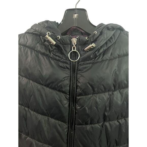 Madden NYC hooded puffer coat Sz small S, lightweight, packable, - Picture 4 of 11